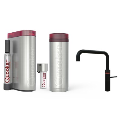 Quooker Fusion Square | Reservoirs PRO3 | CUBE & Filter | schwarz