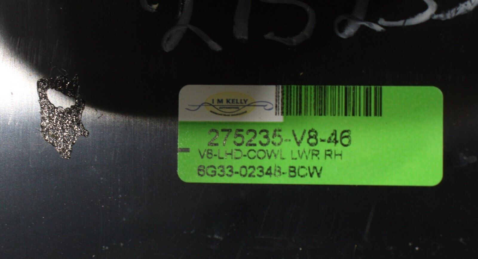 2007 - 2010 ASTON MARTIN V8 VANTAGE FRONT RIGHT SIDE KICK PANEL TRIM COVER OEM