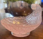 Vintage Barovier & Toso Murano Rugiadoso Art Glass Shell Bowl MCM