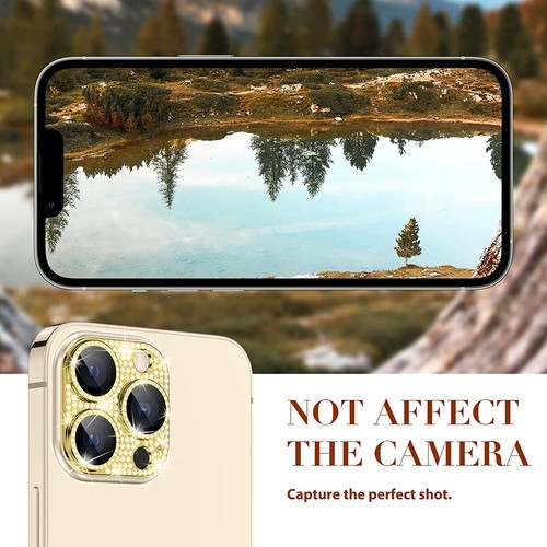 For iPhone 11 12 13 Pro Max Diamond Glitter Metal Glass Camera Lens Protector - 第 21/41 張圖片