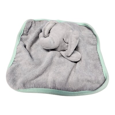 Target Cloud Island Elephant Gray Terry Cloth Washcloth Baby Bath Lovey 10''