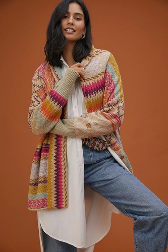 New Anthropologie Pilcro Cross-Stitched 