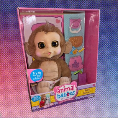 2015 Jakks Pacific | Animal Babies Nursery | Baby Monkey with Accessories New