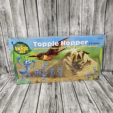 Pixar A Bugs Life Movie Topple Hopper 3D Board Game 1998 1990s Mattel USA Made
