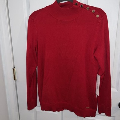 Calvin Klein Red Turtleneck Sweater Medium - NWT
