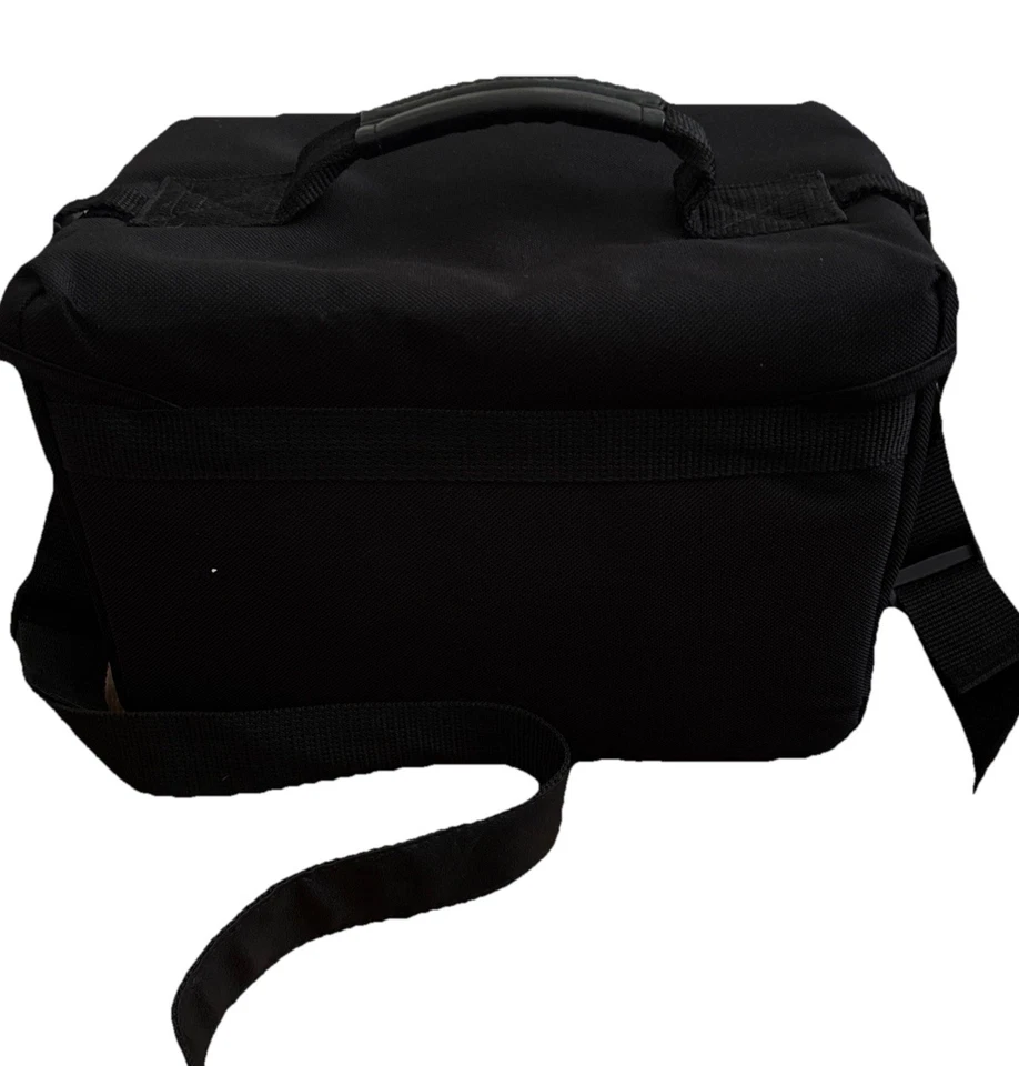 Bolsa para câmera Nikon lona preta grande estojo para câmera de fotografia - Imagem 2 de 4