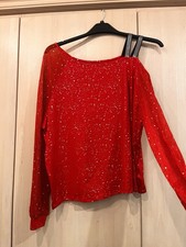 Unbranded Red Sparkly Top. Suit Size 18