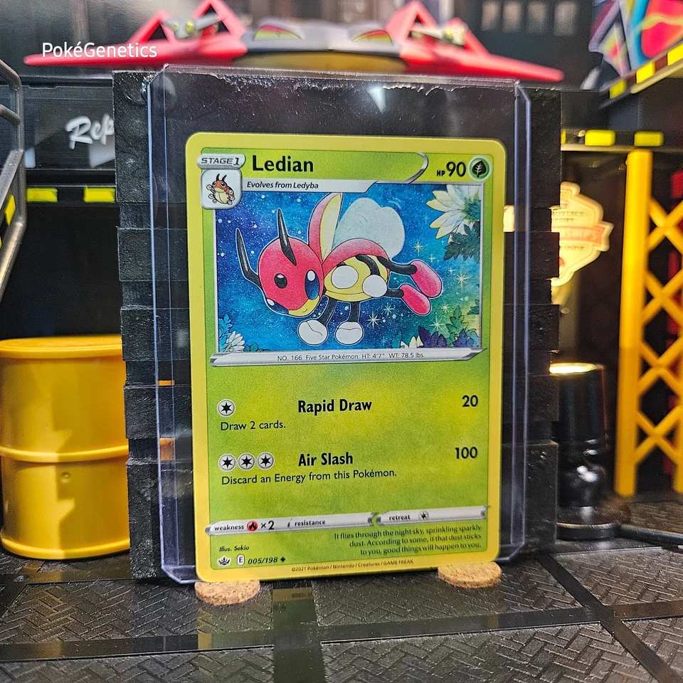Ledian Chilling Reign Pokémon TCG 005/198 Sword & Shield SWSH06 Uncommon - Image 3 of 4