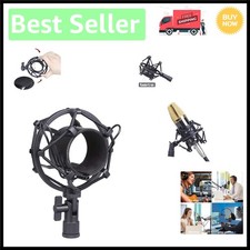 Universal 50MM Microphone Shock Mount - Anti-Vibration Holder for Condenser Mics