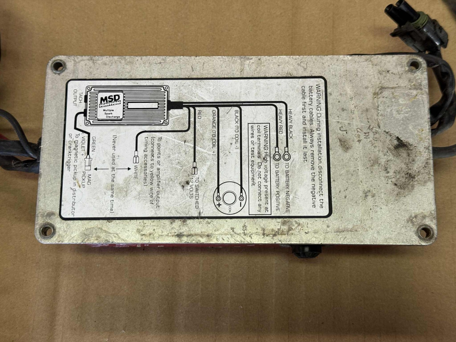 MSD 6462 MSD 6 BTM Ignition Spark Box w/ BOOST TIMING Knob Mustang Camaro Cobra