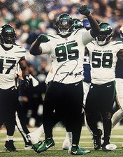 QUINNEN WILLIAMS SIGNED NEW YORK JETS 11X14 PHOTO JSA COA