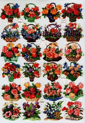 Glanzbilder : EAS   Nr. 3156,  '' Blumen '', ohne LOGO
