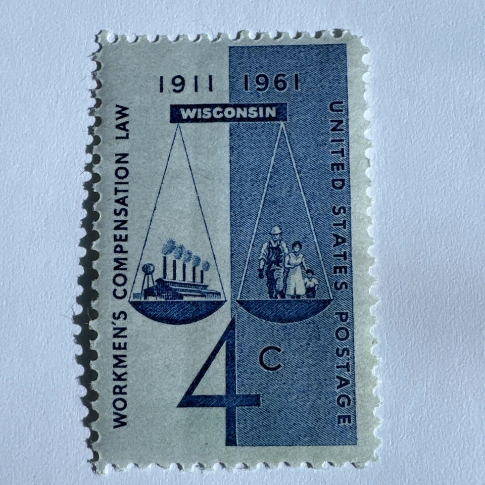 Scott 1186 - 4 cent  Stamp Workmen's Comp. - 1961 - MNH - Image 3 of 4