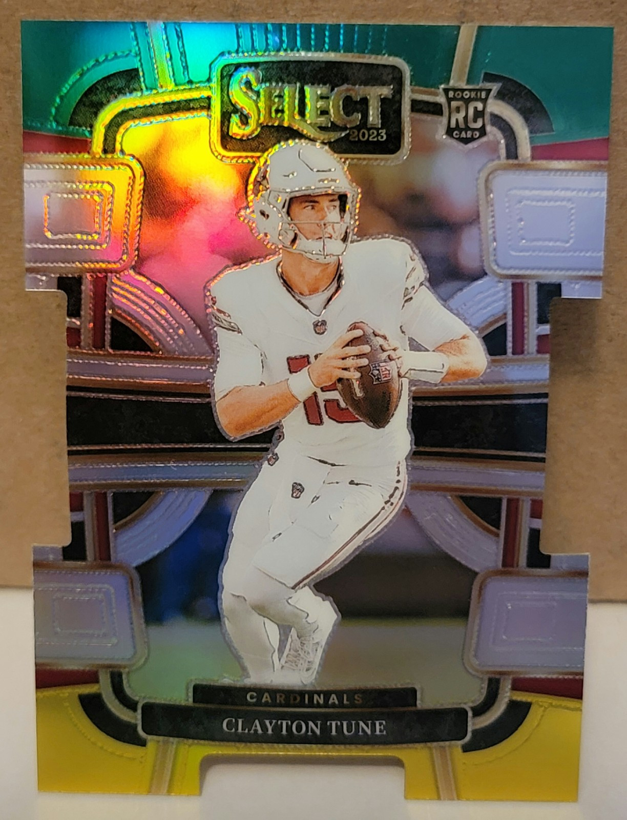 2023 Panini Select - Clayton Tune (RC) - Green & Yellow Die-Cut Prizm #2 NM