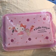 Hello Kitty Dry Rack  6-Hole 7pc Pink/White Plastic