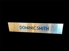Dominic Smith Team Issued Chicago Cubs Locker Room Nameplate MLB Authenticated