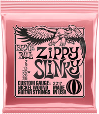 Ernie Ball 2217 Zippy Slinky Nickel Wound Electric Guitar Strings; gauges 7-36
