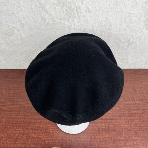 Vintage Kangol Mütze Flatcap Wolle Cabbie schwarz Etikett Made in England Nachrichten Junge - Bild 4 von 7