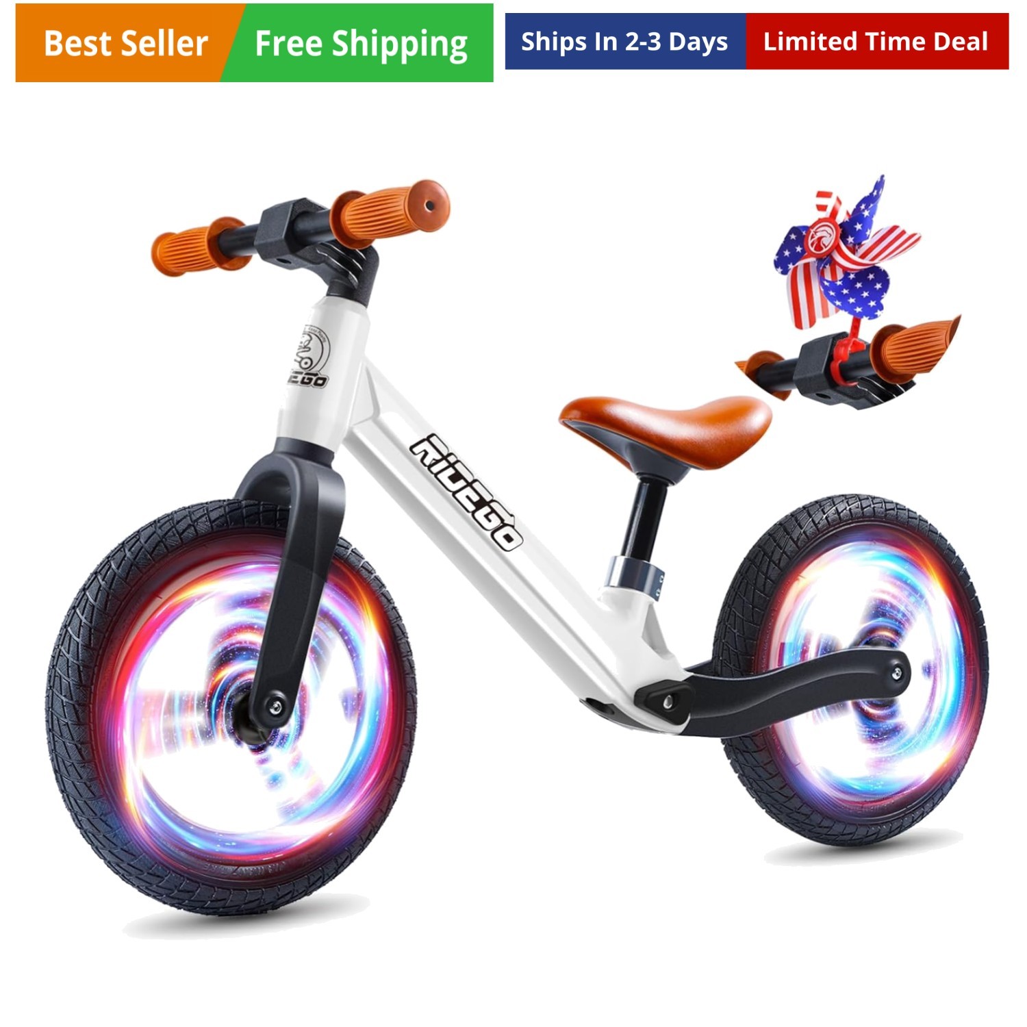 12 Inch Balance Bike for Kids 2-4  Old,Lightweight Kids Bike