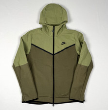 Nike Tech Fleece Jacket Hoodie Full Zip Green CU4489-334 Men's Size M