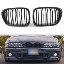 Sport K�hlergrill Nieren Grill Doppelsteg Glanz Schwarz F�r BMW 5er E39 95-04