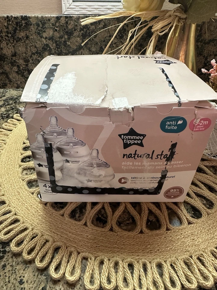 Tomme Tippee Natural Start 5oz - Pack 4 (BOX DAMAGED- See Photos) - Image 2 of 3