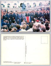 1980 George H.W. Bush Reagan Presidential Campaign Rally Postcard Coral-Lee