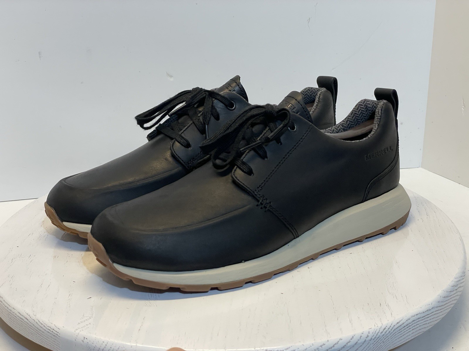 Appena indossato! Sneakers Merrell uomo Ashford atletiche nere J33397 taglia US 9 belle!