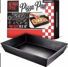 10x14 Inch Detroit Style Pizza Pan – Nonstick Heavy-Duty Kitchen Bakeware