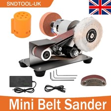 New 15° Mini Electric Belt Sander Polisher Grinding Sharpening tool Machine UK