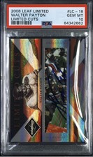 2008 Leaf Limited Walter Payton Auto /100 PSA 10 POP 1