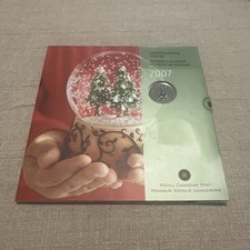 2007 Canada Happy Holiday Coin Set with Special Colour Christmas Tree Quarter