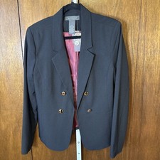 New Blazer W/Gold Buttons Sz XL Black Office Preppy