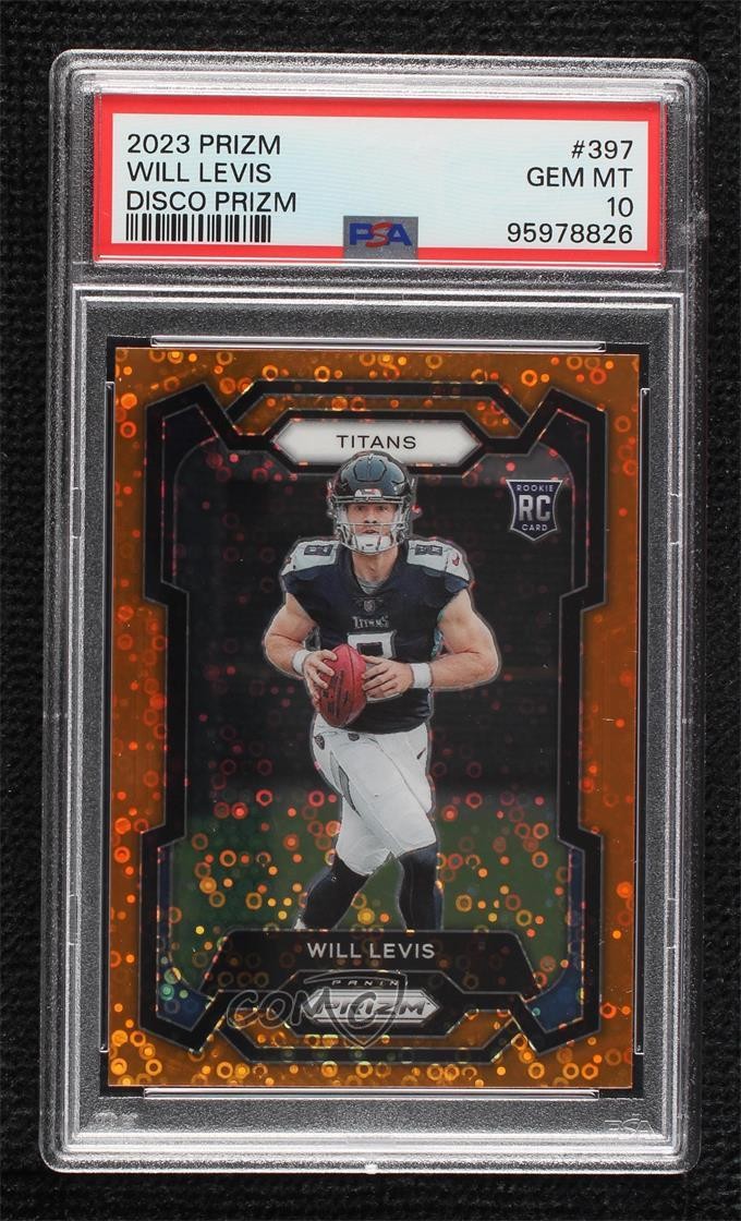 2023 Panini Prizm Rookies Disco Prizm Will Levis #397 PSA 10 GEM MT 0v9w