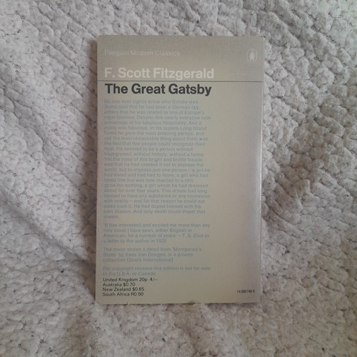 The Great Gatsby by F Scott Fitzgerald (Penguin Modern Classics, 1969) - Picture 2 of 7