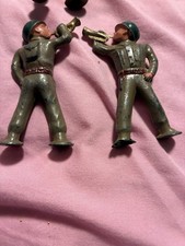 Vintage 1940s Barclay Manoil Lead Toy Soldiers Lot of 21   WWII Army Figures