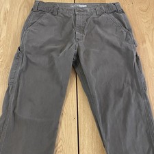 Carhartt Carpenter Rugged Flex Pants Men  s Relaxed Fit Twill Utility Sz 34 Work