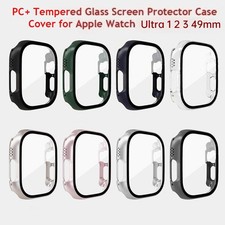 Tempered Screen Protector PC Full Cover Case For Apple Watch Ultra 1/2/3 49MM