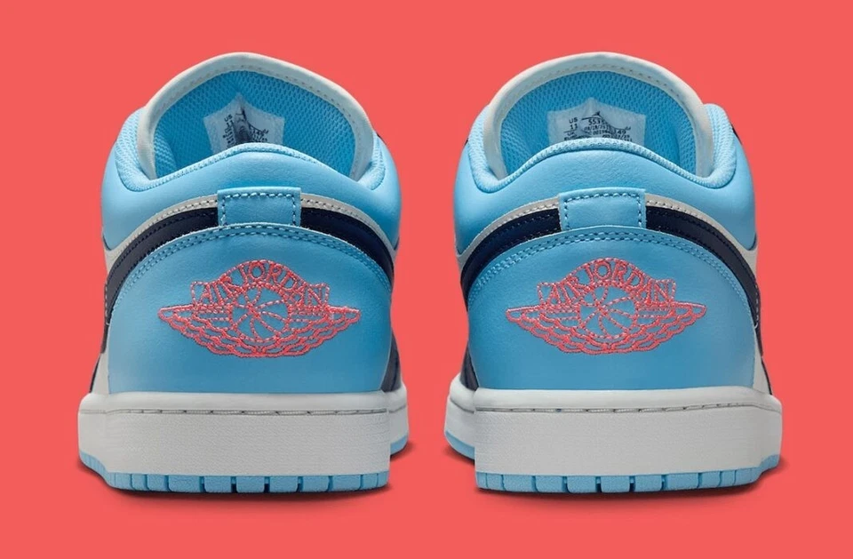 Nike Air Jordan 1 Low Blue Chill Sail 553558-149 Zapatos para hombre NUEVO Foto 4 de 4