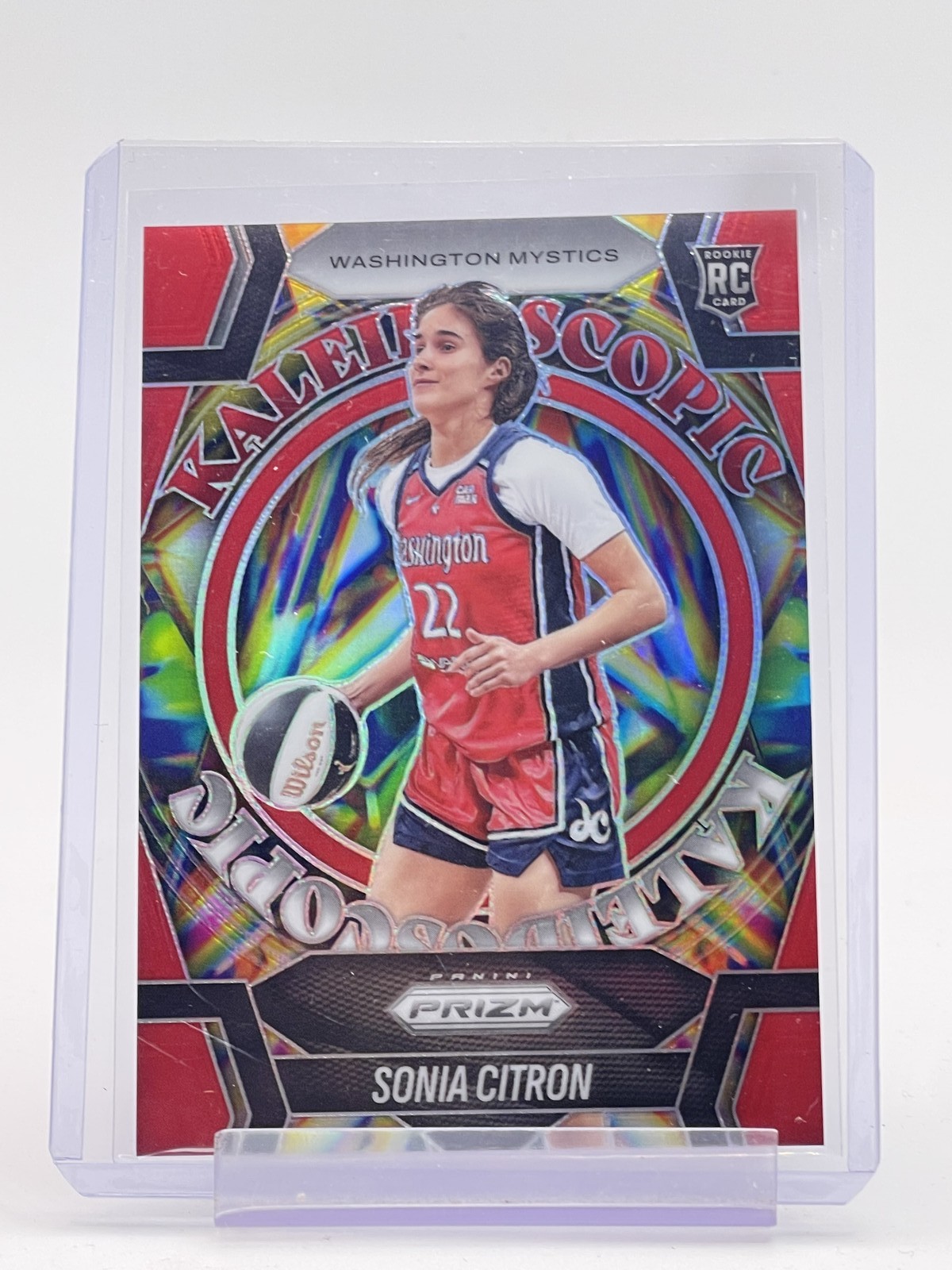 SONIA CITRON 2025-26 PRIZM WNBA KALEIDOSCOPIC ROOKIE RED /99 #13 MYSTICS Q5908