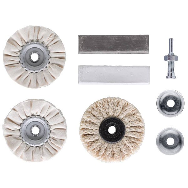 kwb polishing set 6-piece for Wood Metal plastic and more
