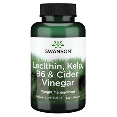 SWANSON, LECITHIN KELP B6 CIDER VINEGAR 240 Tabletten SUPER PREIS