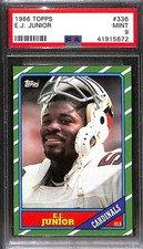1986 TOPPS #336 E.J. JUNIOR PSA 9 Mint 41915672
