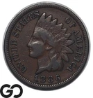 1886 Indian Head Cent Penny *Type-2 Key Date* VF
