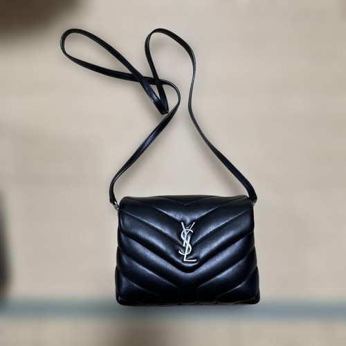 Saint Laurent YSL Shoulder Bag, Black