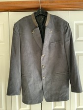 Distler Traditional German Men  s Sport Coat Gray/Olive XL Vintage