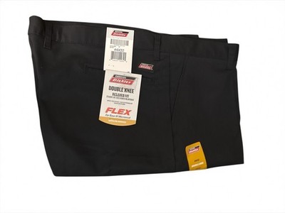 dickies mens relaxed fit straight leg double knee side pocket work pants 44x32