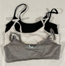 Youth Girls Bralette Training Bra Lot of 3 Size Medium 7/8 Cat Jack EUC