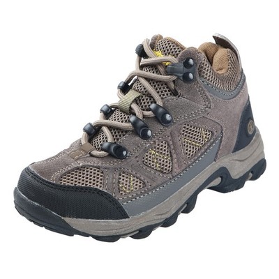 Northside Caldera Junior Hiking Boot, Stone/Yellow, 3 M US Little Kid