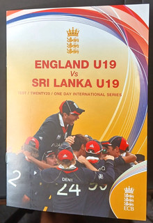 England v Sri Lanka 2010 U19 cricket multi signed programme including Root